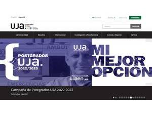 Universidad de Jaén's Website Screenshot