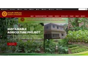University of Peradeniya's Website Screenshot