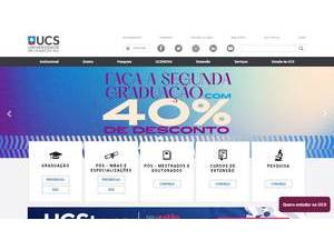 University of Caxias do Sul's Website Screenshot