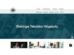 Blekinge Institute of Technology's Website Screenshot