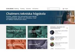 Chalmers University of Technology's Website Screenshot