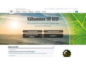 Sveriges lantbruksuniversitet's Website Screenshot