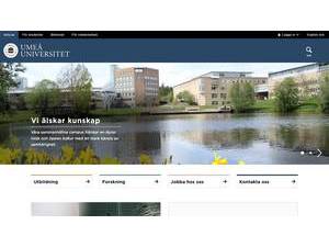 Umeå universitet's Website Screenshot