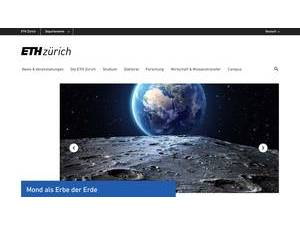 Eidgenössische Technische Hochschule Zürich's Website Screenshot