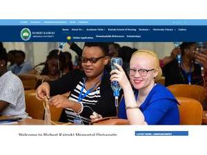 Hubert Kairuki Memorial University's Website Screenshot