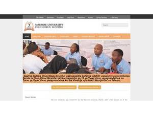 Mzumbe University's Website Screenshot