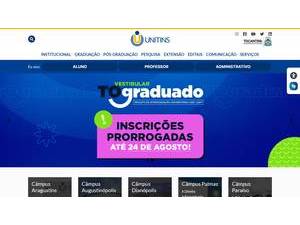University of Tocantins's Website Screenshot