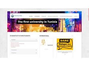 Université de Sfax's Website Screenshot