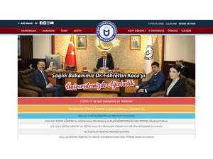 Adnan Menderes University's Website Screenshot