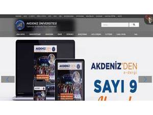 Akdeniz University's Website Screenshot