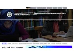 Ankara Üniversitesi's Website Screenshot