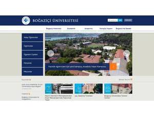 Bogaziçi Üniversitesi's Website Screenshot
