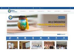 Dicle University's Website Screenshot