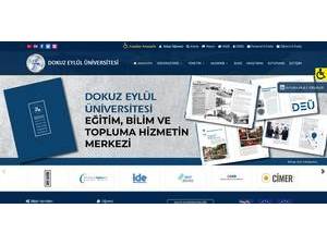 Dokuz Eylül University's Website Screenshot