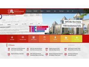Kütahya Dumlupinar Üniversitesi's Website Screenshot