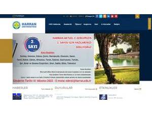 Harran Üniversitesi's Website Screenshot
