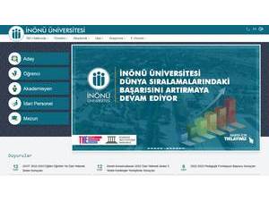 Inönü Üniversitesi's Website Screenshot