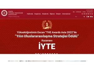Izmir Yüksek Teknoloji Enstitüsü's Website Screenshot