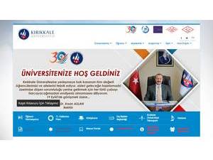 Kirikkale University's Website Screenshot