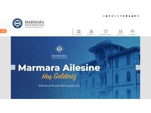 Marmara University's Website Screenshot