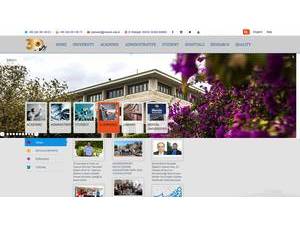 Mersin Üniversitesi's Website Screenshot