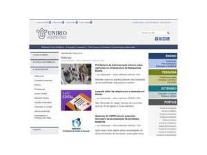 Rio de Janeiro State Federal University's Website Screenshot