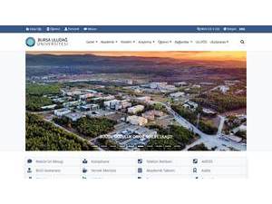 Uludag University's Website Screenshot