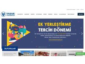 Yasar Üniversitesi's Website Screenshot