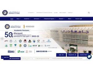 University of Dubai's Website Screenshot