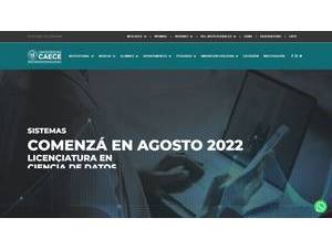 Universidad CAECE's Website Screenshot