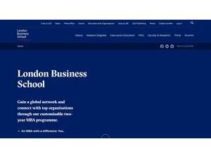 London Business School's Website Screenshot