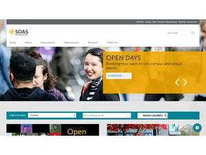 SOAS, University of London's Website Screenshot