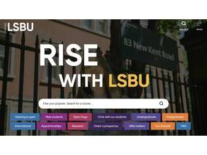 London South Bank University's Website Screenshot