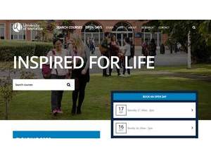 University of Worcester's Website Screenshot