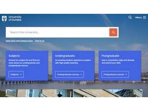 University of Dundee's Website Screenshot