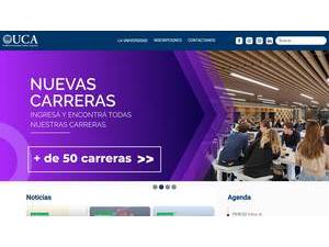 Pontificia Universidad Católica Argentina's Website Screenshot