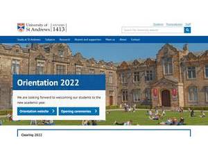 University of St Andrews's Website Screenshot