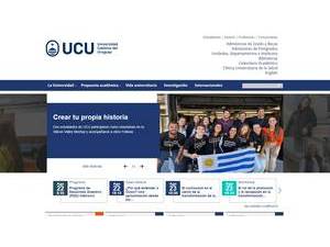 Universidad Católica del Uruguay's Website Screenshot