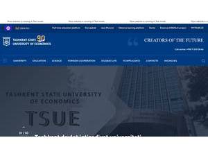 Ташкентский Государственный Экономический Университет's Website Screenshot