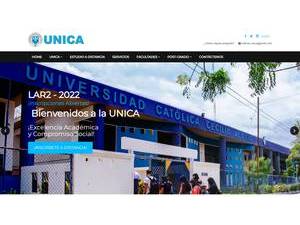 Cecilio Acosta Catholic University's Website Screenshot