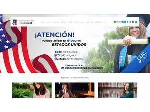 Yacambu University's Website Screenshot