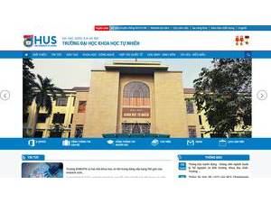 VNU University of Science's Website Screenshot