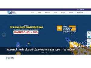 Vietnam National University, Ho Chi Minh City's Website Screenshot