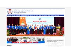 Vietnam Maritime University's Website Screenshot