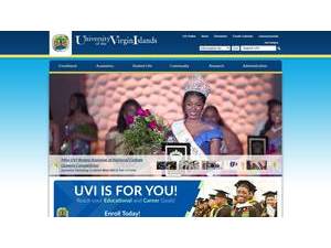 University of the Virgin Islands's Website Screenshot
