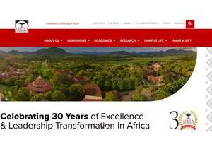 Africa University's Website Screenshot