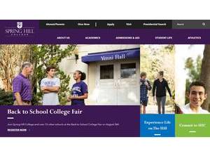 Spring Hill College's Website Screenshot