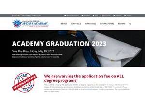 United States Sports Academy's Website Screenshot