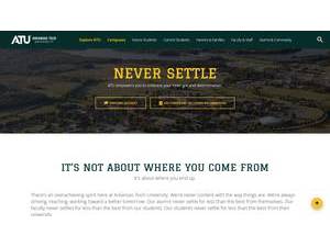 Arkansas Tech University's Website Screenshot