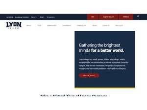 Lyon College's Website Screenshot